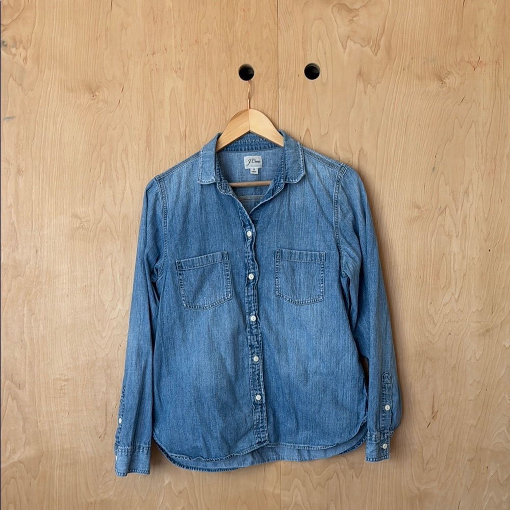 J. Crew Classic Blue Denim Shirt